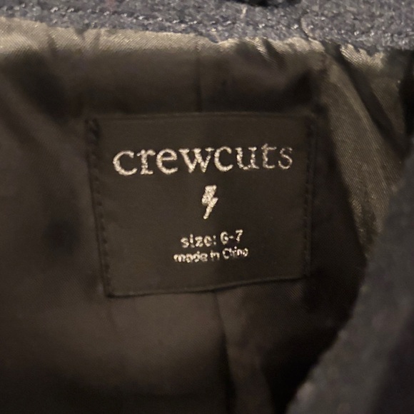 Kids JCrew kids (Crewcuts) Peacoat size 6-7 - Picture 2 of 3